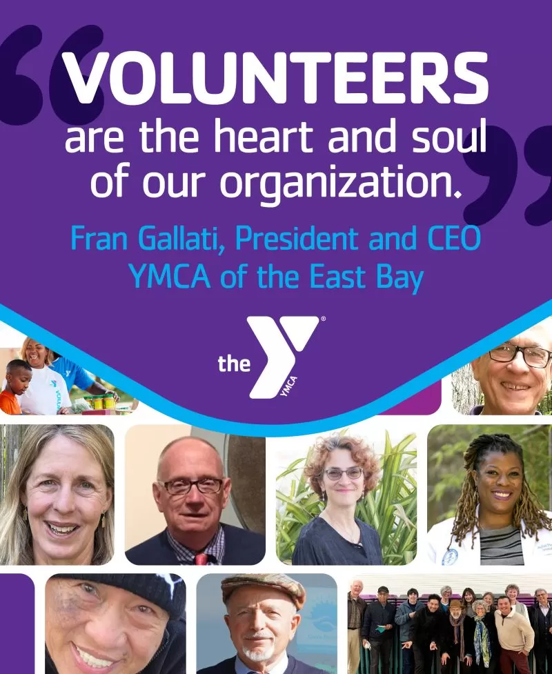 photo collage of Y volunteers